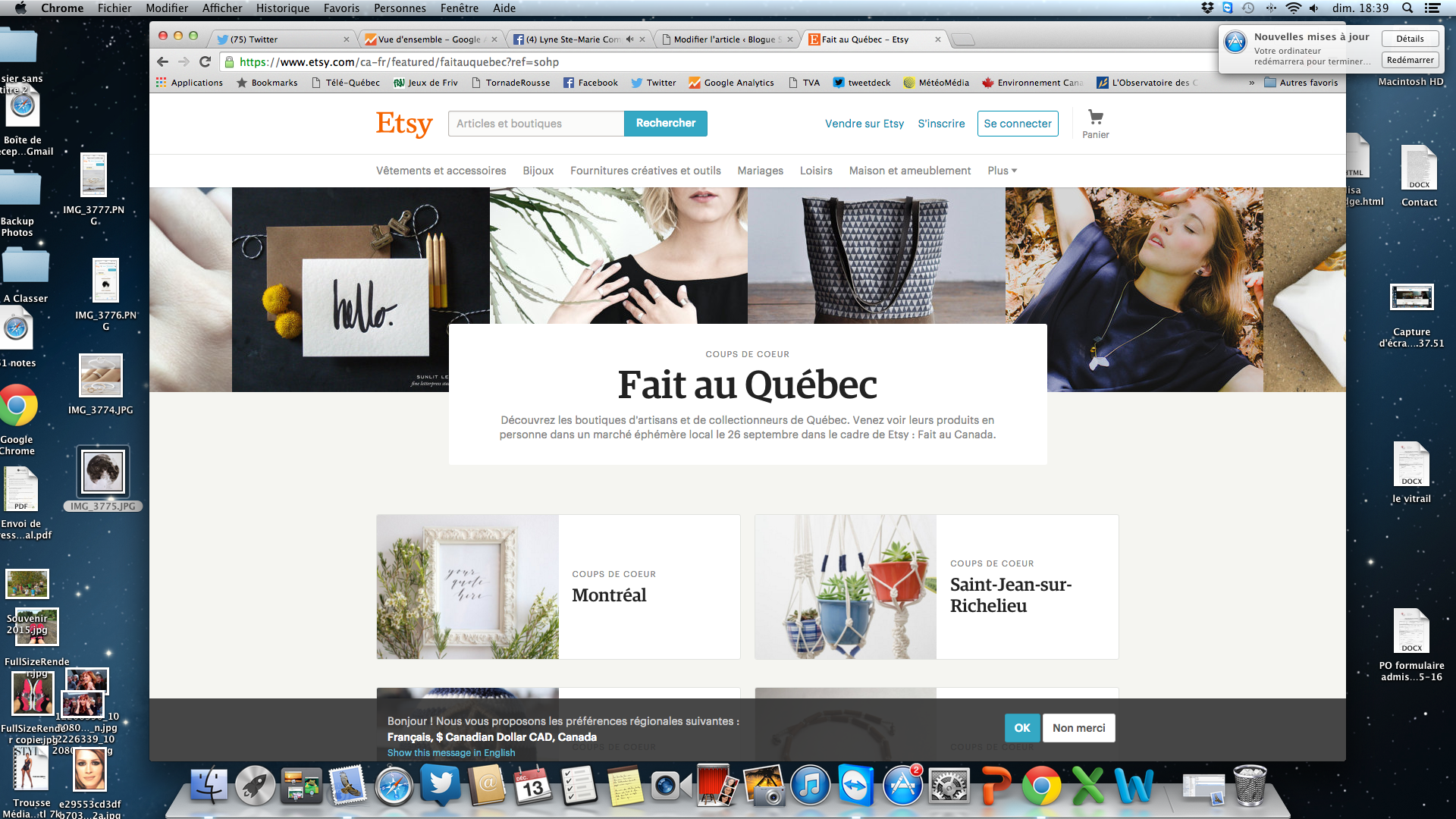 Etsy fait au Québec