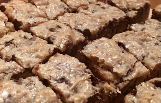 carrés coco-noix et coconut