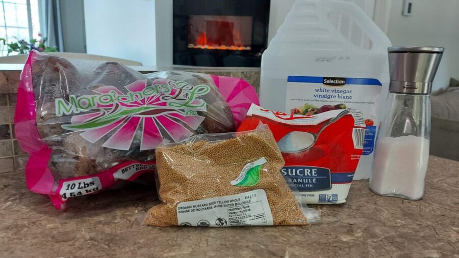 ingrédients betteraves marinées