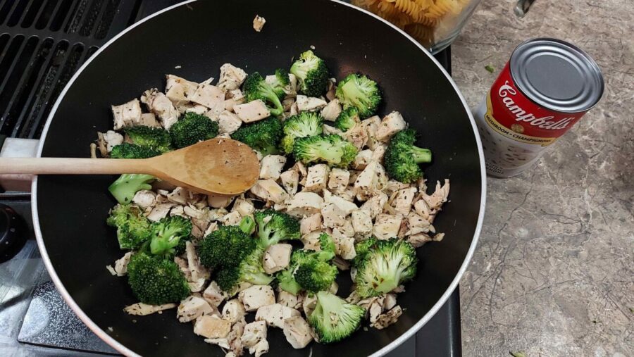 préparer casserole poulet